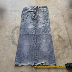 Baggy Japanese Style Egoiste Loose Bootcut Big Pocket Denim Y2K VTG Jeans 36x34